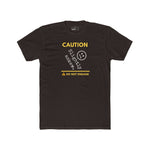 Caution Slightly Askew Tee | Do Not Engage Satirical Graphic T-Shirt - Guilty Kick Apparel