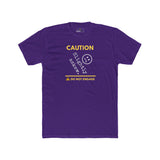 Caution Slightly Askew Tee | Do Not Engage Satirical Graphic T-Shirt - Guilty Kick Apparel