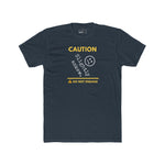 Caution Slightly Askew Tee | Do Not Engage Satirical Graphic T-Shirt - Guilty Kick Apparel
