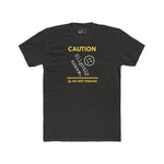 Caution Slightly Askew Tee | Do Not Engage Satirical Graphic T-Shirt - Guilty Kick Apparel
