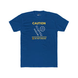 Caution Slightly Askew Tee | Do Not Engage Satirical Graphic T-Shirt - Guilty Kick Apparel