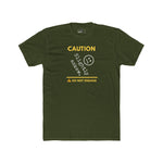 Caution Slightly Askew Tee | Do Not Engage Satirical Graphic T-Shirt - Guilty Kick Apparel