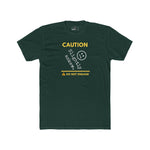 Caution Slightly Askew Tee | Do Not Engage Satirical Graphic T-Shirt - Guilty Kick Apparel