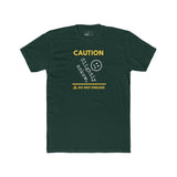 Caution Slightly Askew Tee | Do Not Engage Satirical Graphic T-Shirt - Guilty Kick Apparel