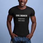 Civil Engineer Pun Tee Shirt - Guilty Kick Apparel