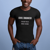 Civil Engineer Pun Tee Shirt - Guilty Kick Apparel