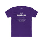Classified Redacted Questions Tee Absurdist Overthinker Zipper Smile Graphic T-Shirt - Guilty Kick Apparel