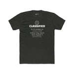 Classified Redacted Questions Tee Absurdist Overthinker Zipper Smile Graphic T-Shirt - Guilty Kick Apparel