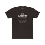 Classified Redacted Questions Tee Absurdist Overthinker Zipper Smile Graphic T-Shirt - Guilty Kick Apparel