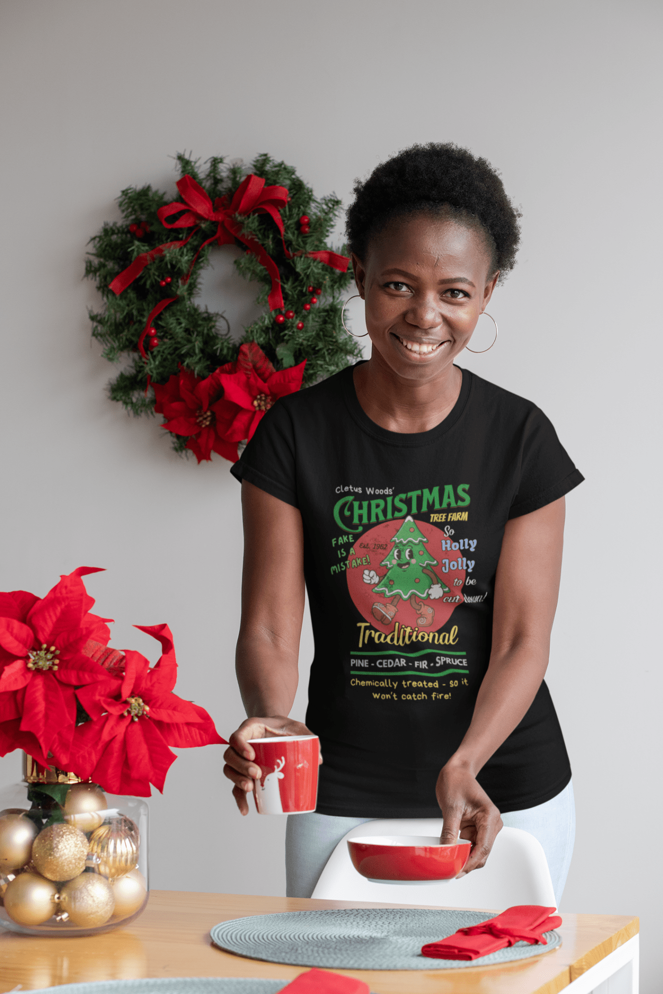 Cletus Woods' Chemically Treated "Traditional" Christmas Tree Farm Tee - Guilty Kick Apparel