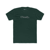 Cloudy. Minimalist Silver Gradient Aesthetic Graphic T-Shirt - Guilty Kick Apparel