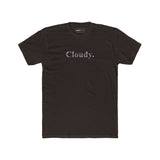 Cloudy. Minimalist Silver Gradient Aesthetic Graphic T-Shirt - Guilty Kick Apparel