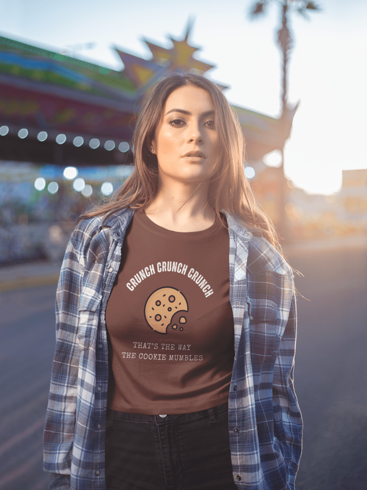 Cookie Pun T-Shirt - Unisex Tri - Blend Tee - Guilty Kick Apparel