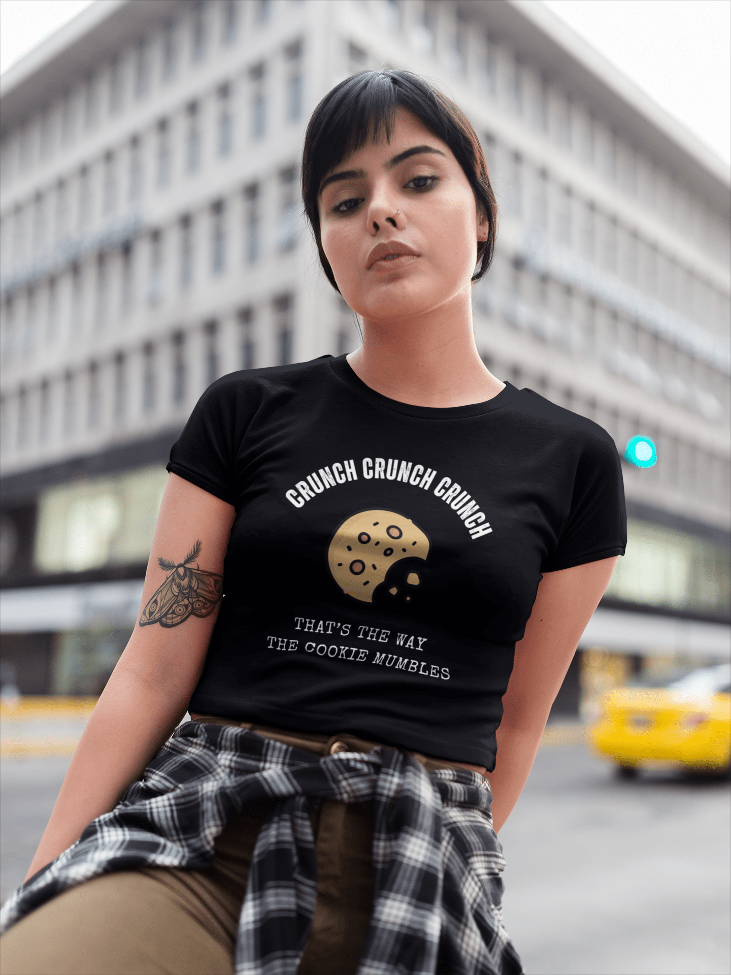 Cookie Pun T-Shirt - Unisex Tri - Blend Tee - Guilty Kick Apparel