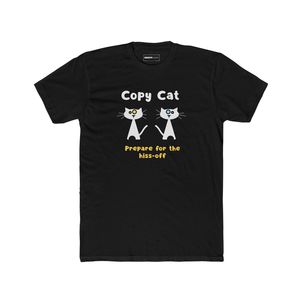 Copy Cat: Prepare for the Hiss - Off Tee Mid - Century Modern Multi - Cat Household Graphic Shirt - Guilty Kick Apparel