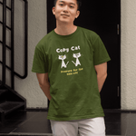Copy Cat: Prepare for the Hiss - Off Tee Mid - Century Modern Multi - Cat Household Graphic Shirt - Guilty Kick Apparel