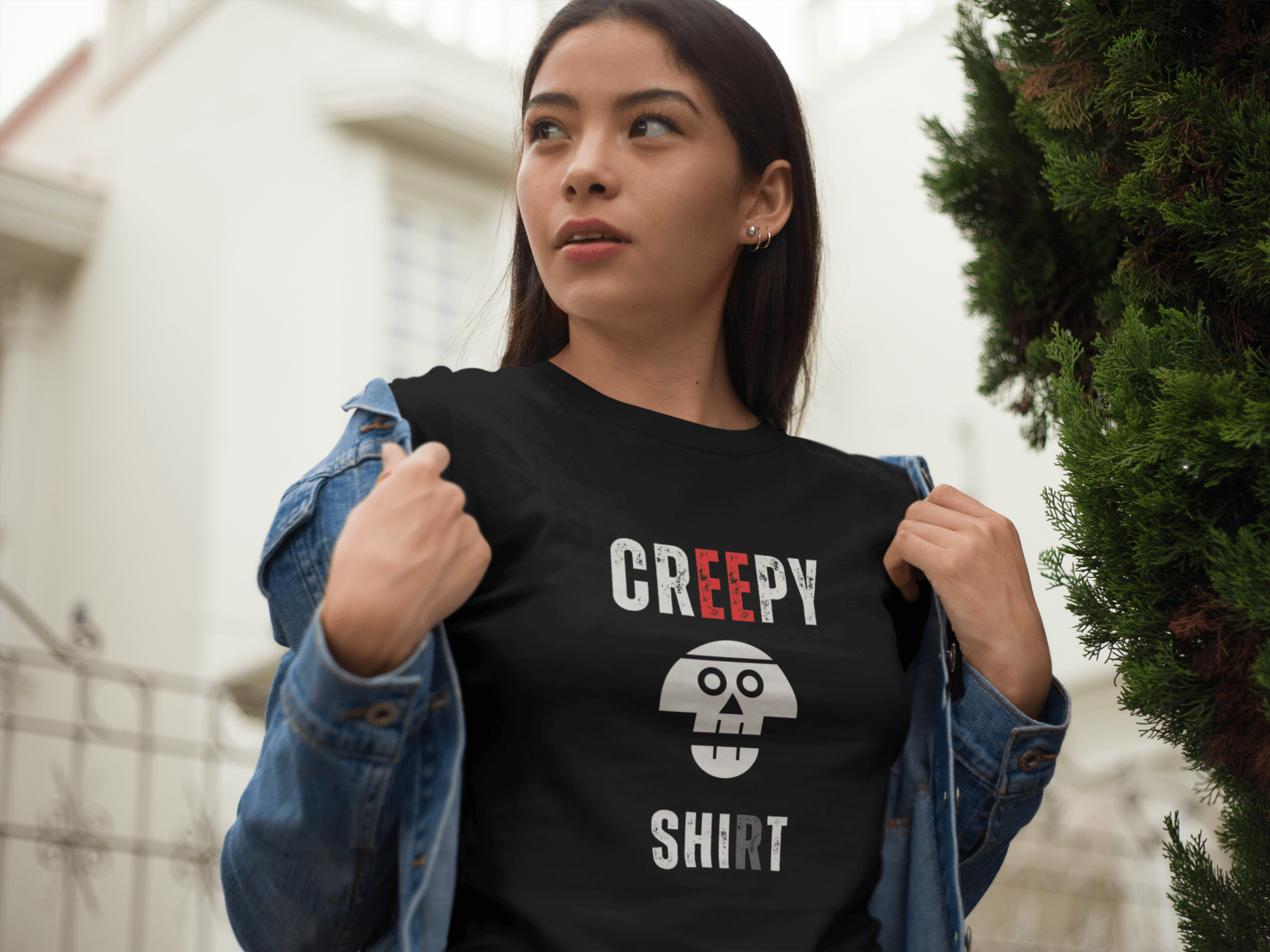 Creepy Ghost Graphic Tee - Guilty Kick Apparel
