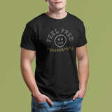 Feel Free Unbothered Graphic Tee Absurdist Inverted Typography Introvert T-Shirt