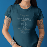 Department of Sunbaked Control Retro Tee Funny Cactus Faded Distressed T-Shirt - Guilty Kick Apparel