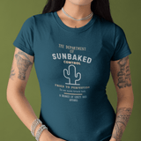 Department of Sunbaked Control Retro Tee Funny Cactus Faded Distressed T-Shirt - Guilty Kick Apparel