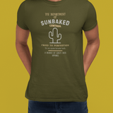 Department of Sunbaked Control Retro Tee Funny Cactus Faded Distressed T-Shirt - Guilty Kick Apparel