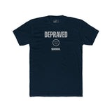 Depraved Shhh Zipper Mouth T-Shirt Dark Humor Satire Graphic Tee - Guilty Kick Apparel
