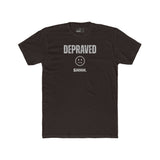 Depraved Shhh Zipper Mouth T-Shirt Dark Humor Satire Graphic Tee - Guilty Kick Apparel