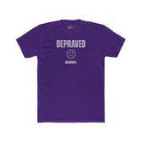 Depraved Shhh Zipper Mouth T-Shirt Dark Humor Satire Graphic Tee - Guilty Kick Apparel
