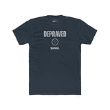 Depraved Shhh Zipper Mouth T-Shirt Dark Humor Satire Graphic Tee - Guilty Kick Apparel