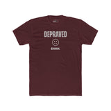 Depraved Shhh Zipper Mouth T-Shirt Dark Humor Satire Graphic Tee - Guilty Kick Apparel