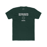 Depraved Shhh Zipper Mouth T-Shirt Dark Humor Satire Graphic Tee - Guilty Kick Apparel