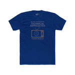 Distressed, Vintage Technical Difficulties Retro TV Graphic Tee, Funny Satire T-Shirt - Guilty Kick Apparel
