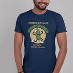 Existential Cucumber T-Shirt - Vintage Rubber Hose Pickle Crisis Humor Graphic Tee - Guilty Kick Apparel