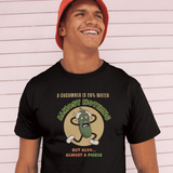 Existential Cucumber T-Shirt - Vintage Rubber Hose Pickle Crisis Humor Graphic Tee - Guilty Kick Apparel