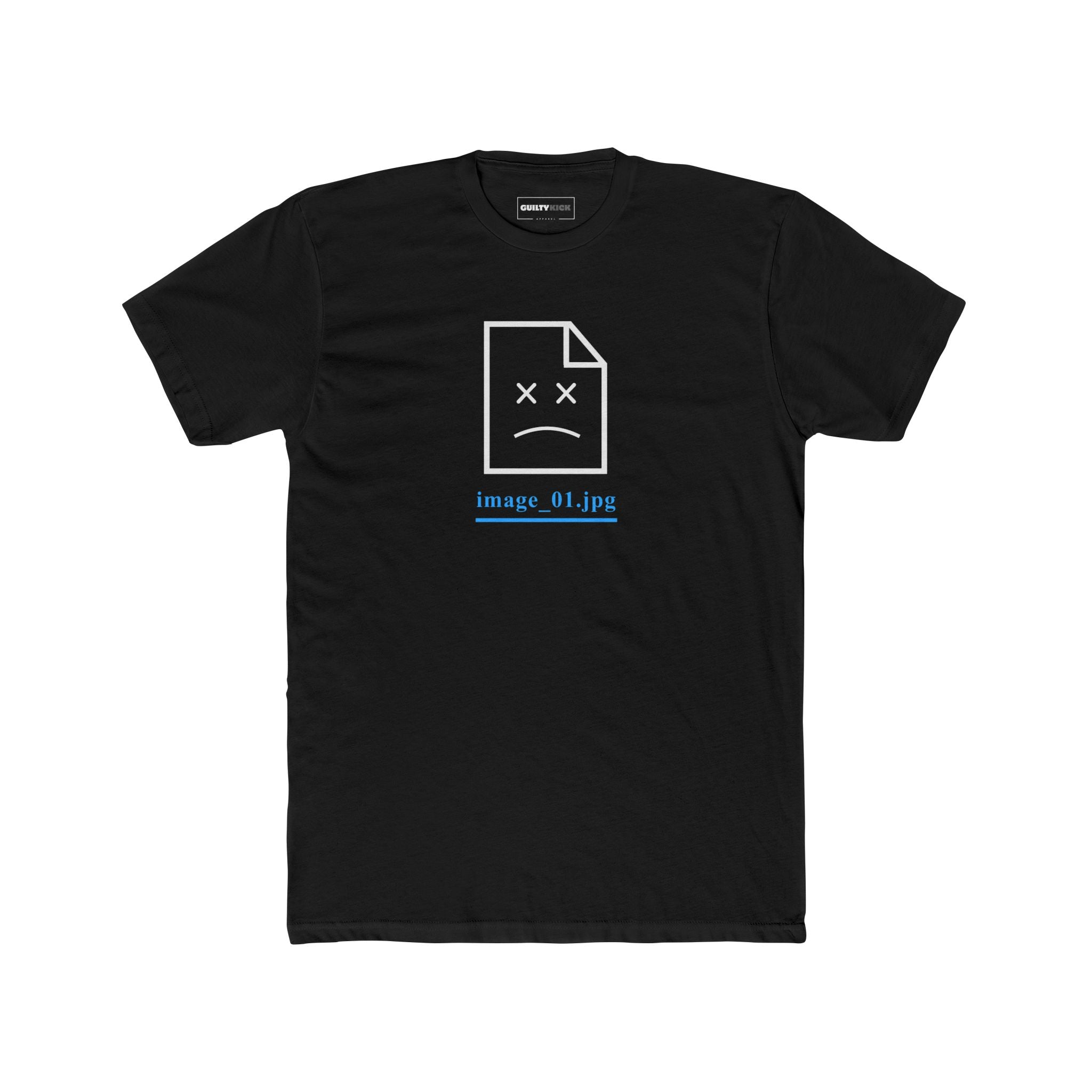 Failed to Load Graphic Tee - Funny Glitch Art Shirt - Guilty Kick Apparel