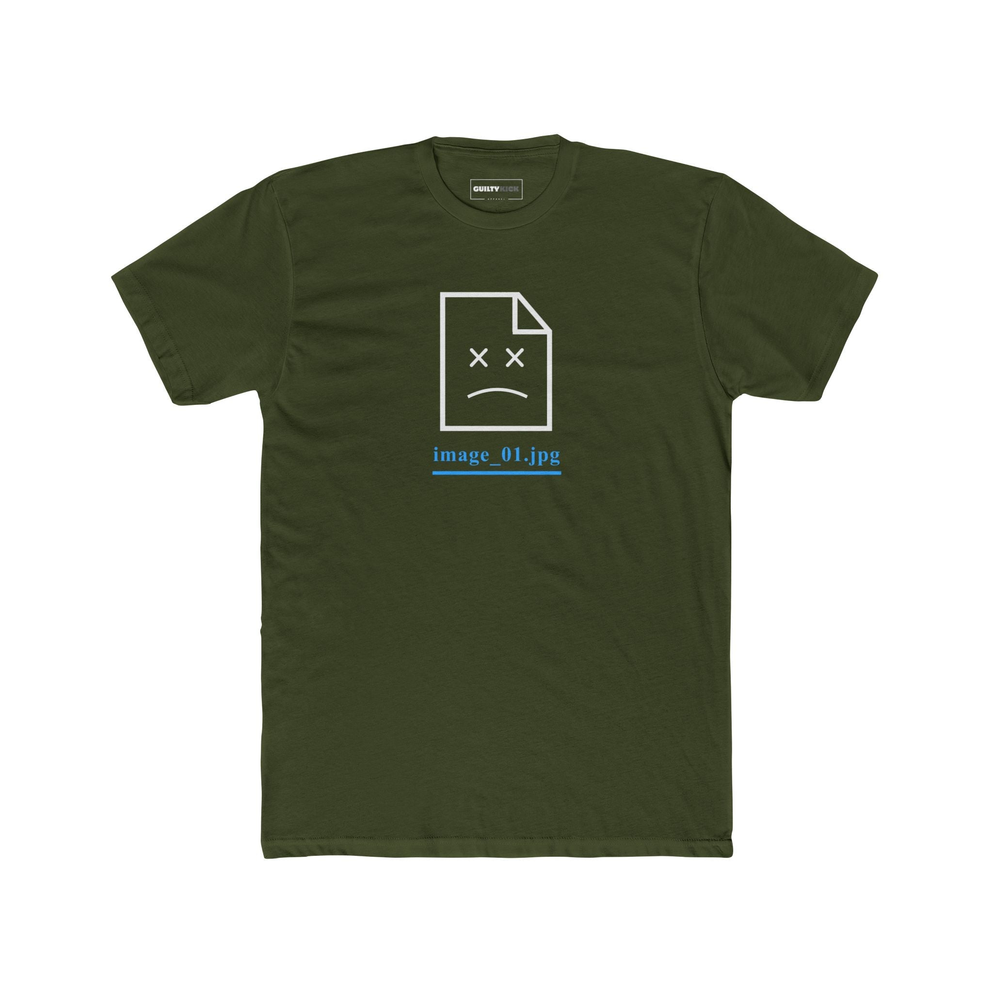 Failed to Load Graphic Tee - Funny Glitch Art Shirt - Guilty Kick Apparel