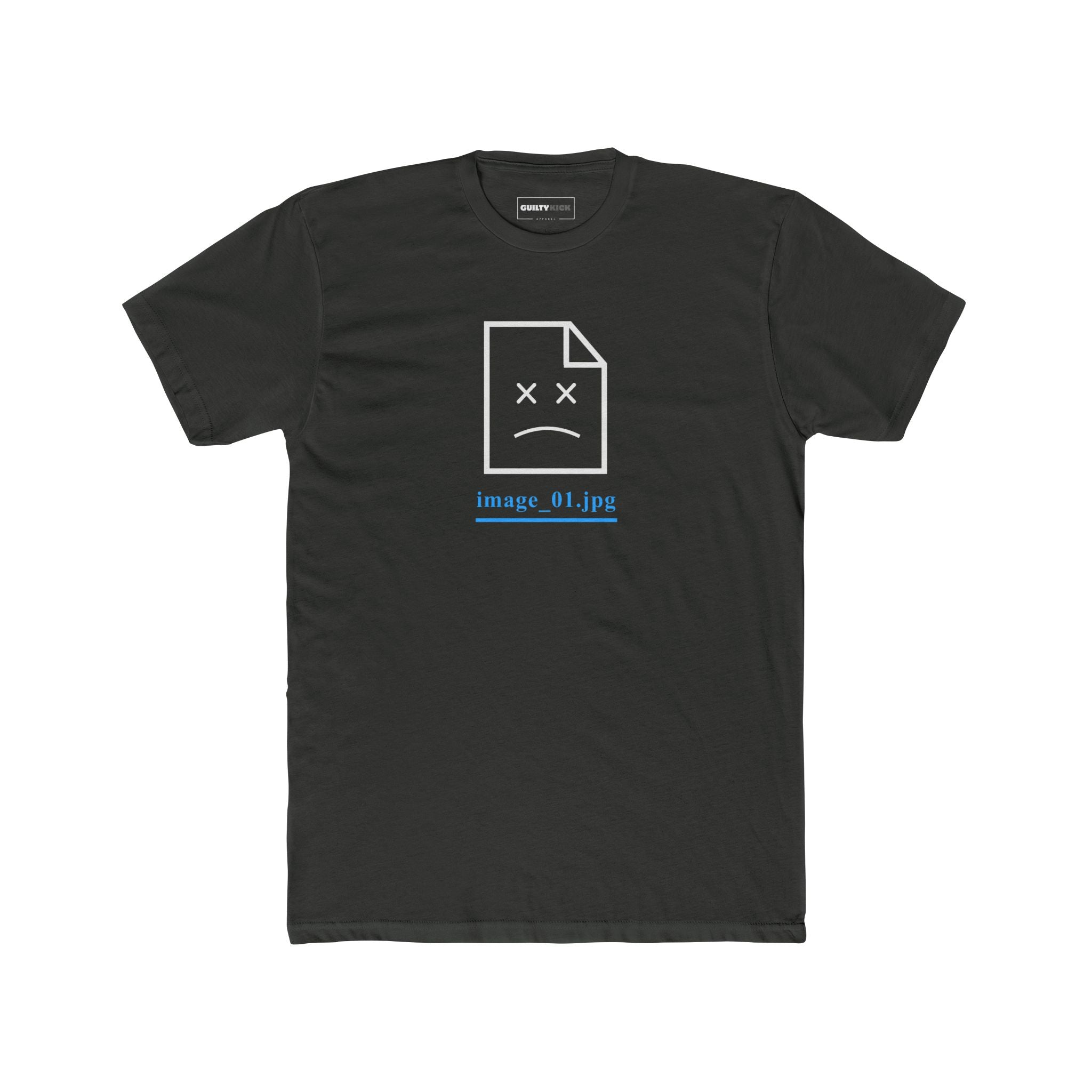 Failed to Load Graphic Tee - Funny Glitch Art Shirt - Guilty Kick Apparel