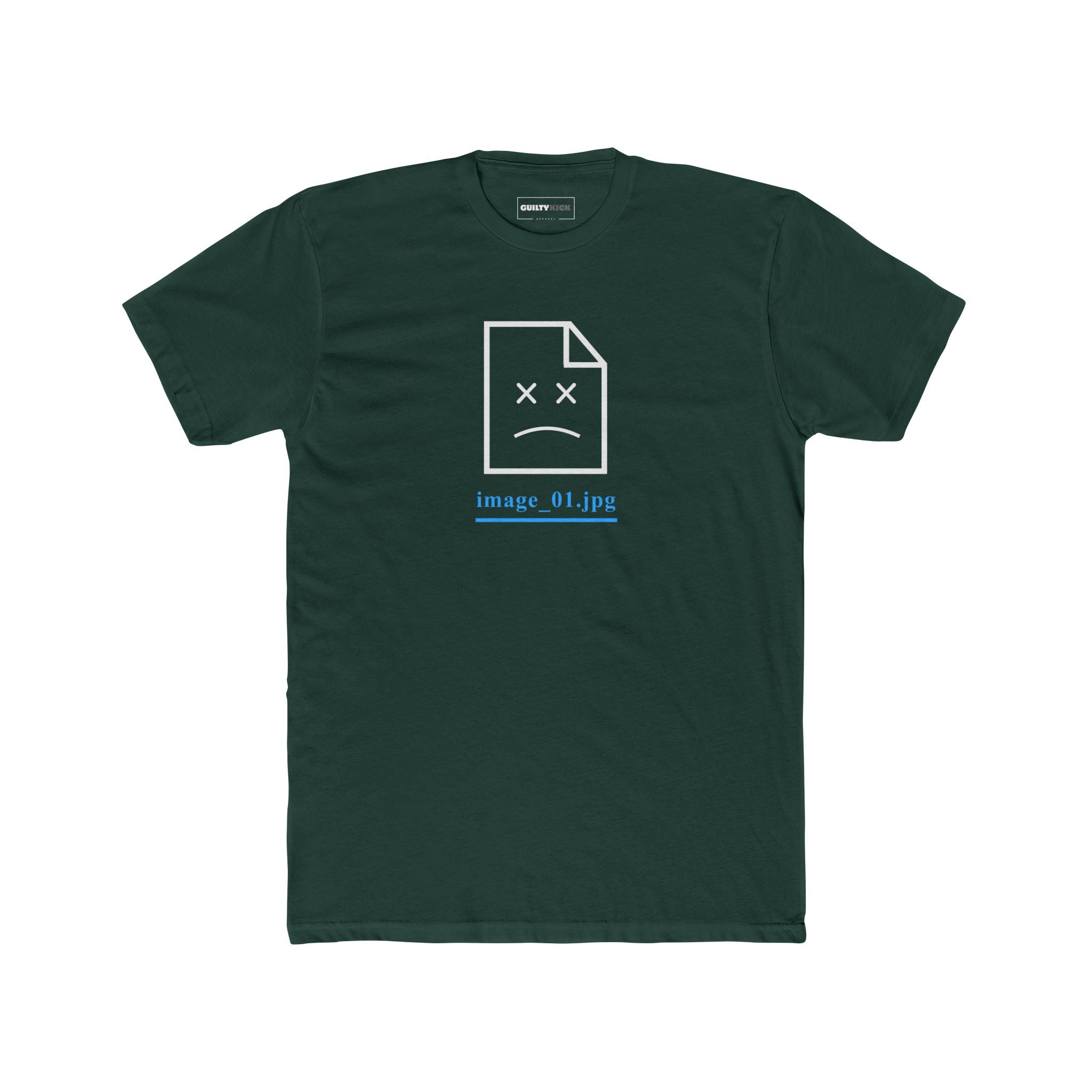Failed to Load Graphic Tee - Funny Glitch Art Shirt - Guilty Kick Apparel