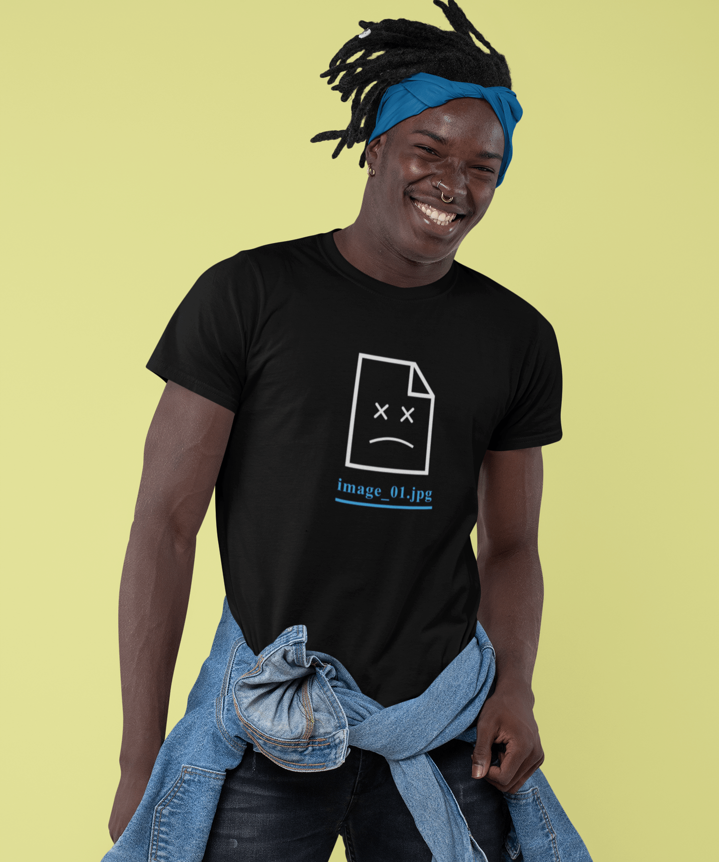 Failed to Load Graphic Tee - Funny Glitch Art Shirt - Guilty Kick Apparel