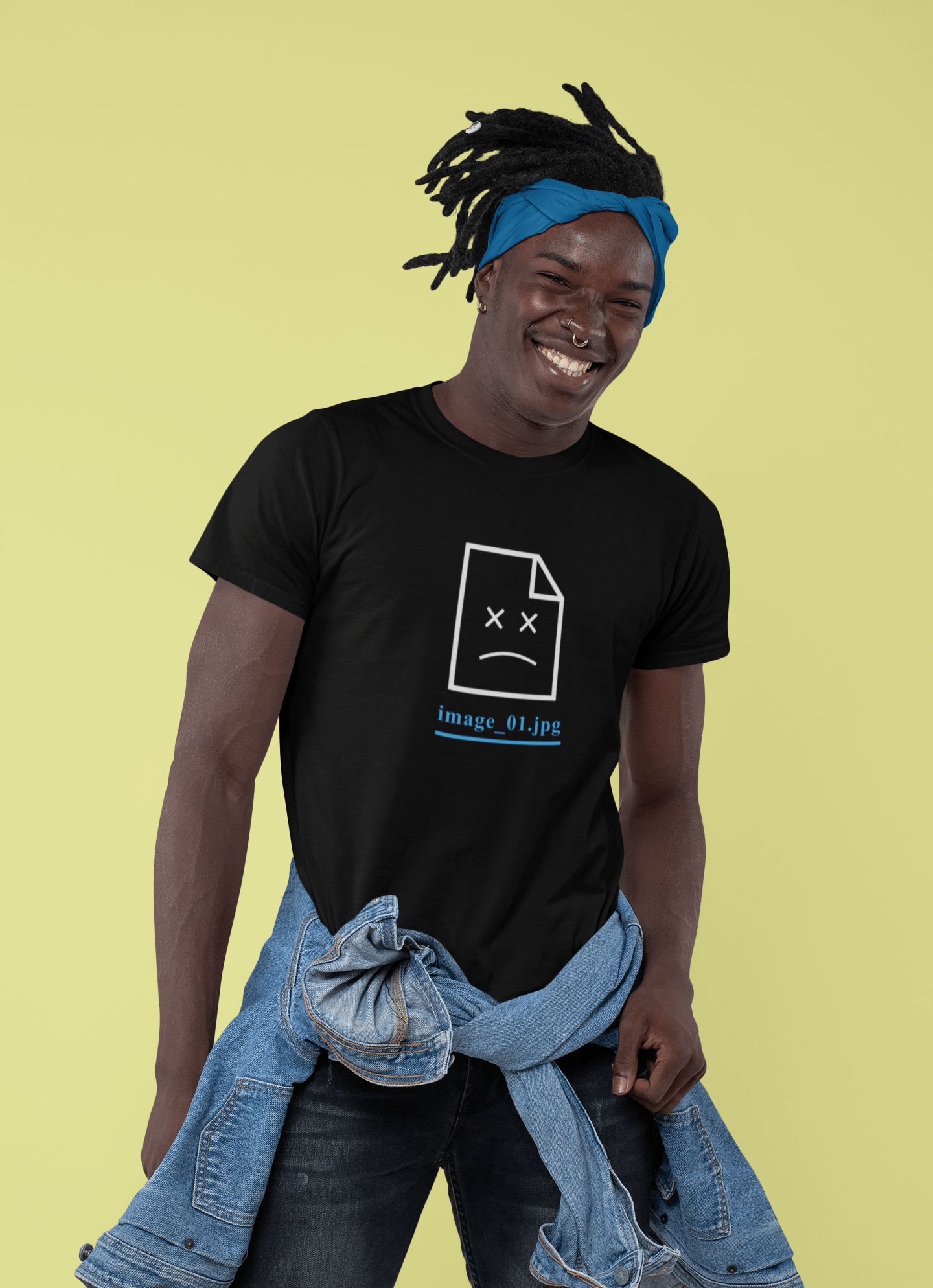 Failed to Load Graphic Tee - Funny Glitch Art Shirt - Guilty Kick Apparel