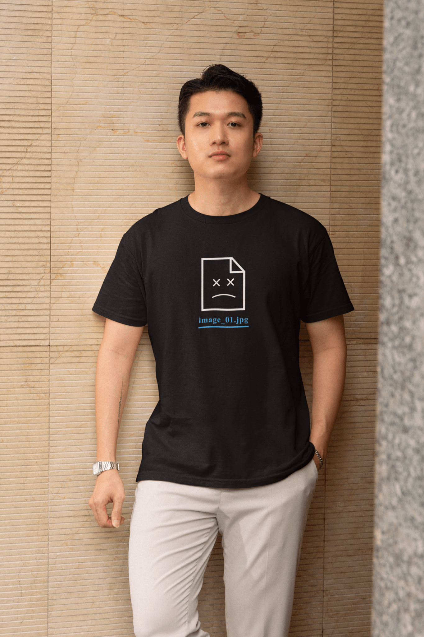 Failed to Load Graphic Tee - Funny Glitch Art Shirt - Guilty Kick Apparel