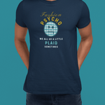 Fashion Psycho Plaid Graphic T-Shirt | Funny Halloween Movie Parody Horror Tee - Guilty Kick Apparel