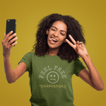 Feel Free Unbothered Graphic Tee Absurdist Inverted Typography Introvert T-Shirt - Guilty Kick Apparel