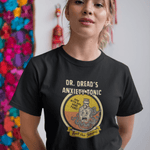Feel The Jitters - Dr. Dread's Anxiety Tonic Funny Retro Mascot T-Shirt - Guilty Kick Apparel