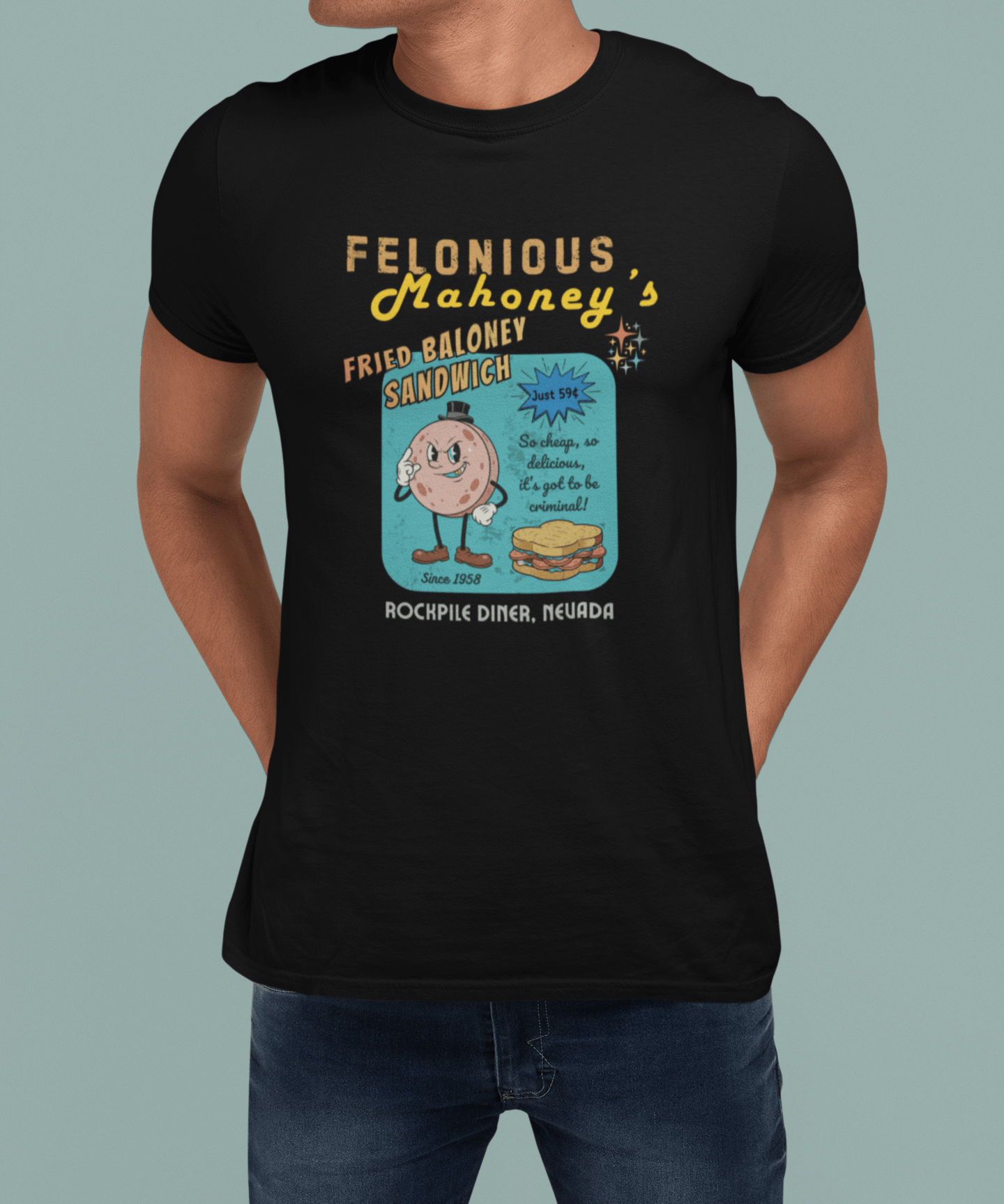 Felonious Mahoney's Atomic - Age Baloney Tee - Guilty Kick Apparel