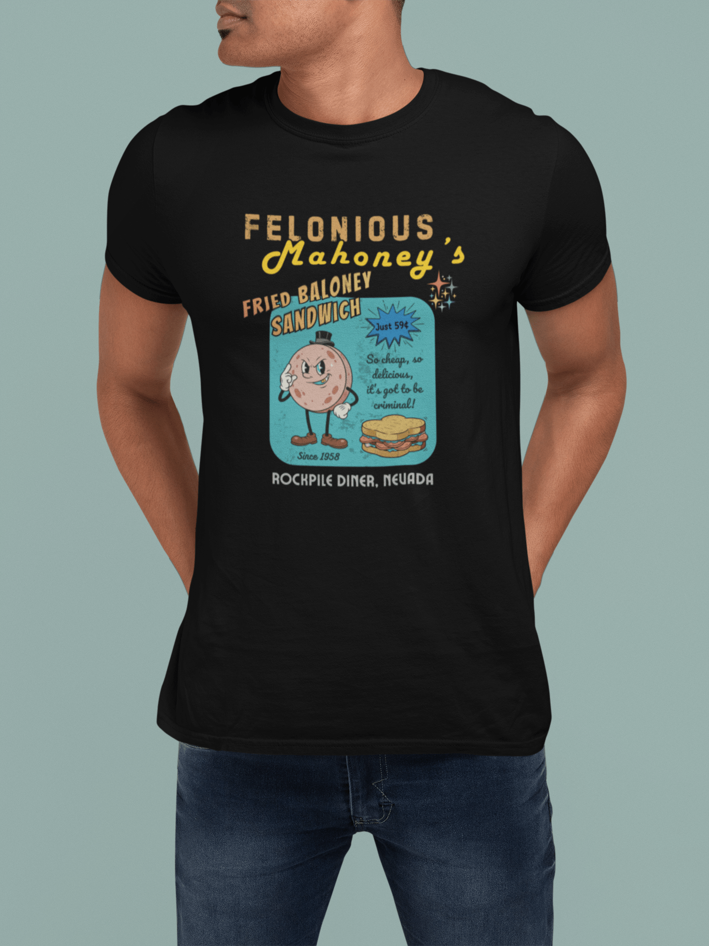 Felonious Mahoney's Atomic - Age Baloney Tee - Guilty Kick Apparel