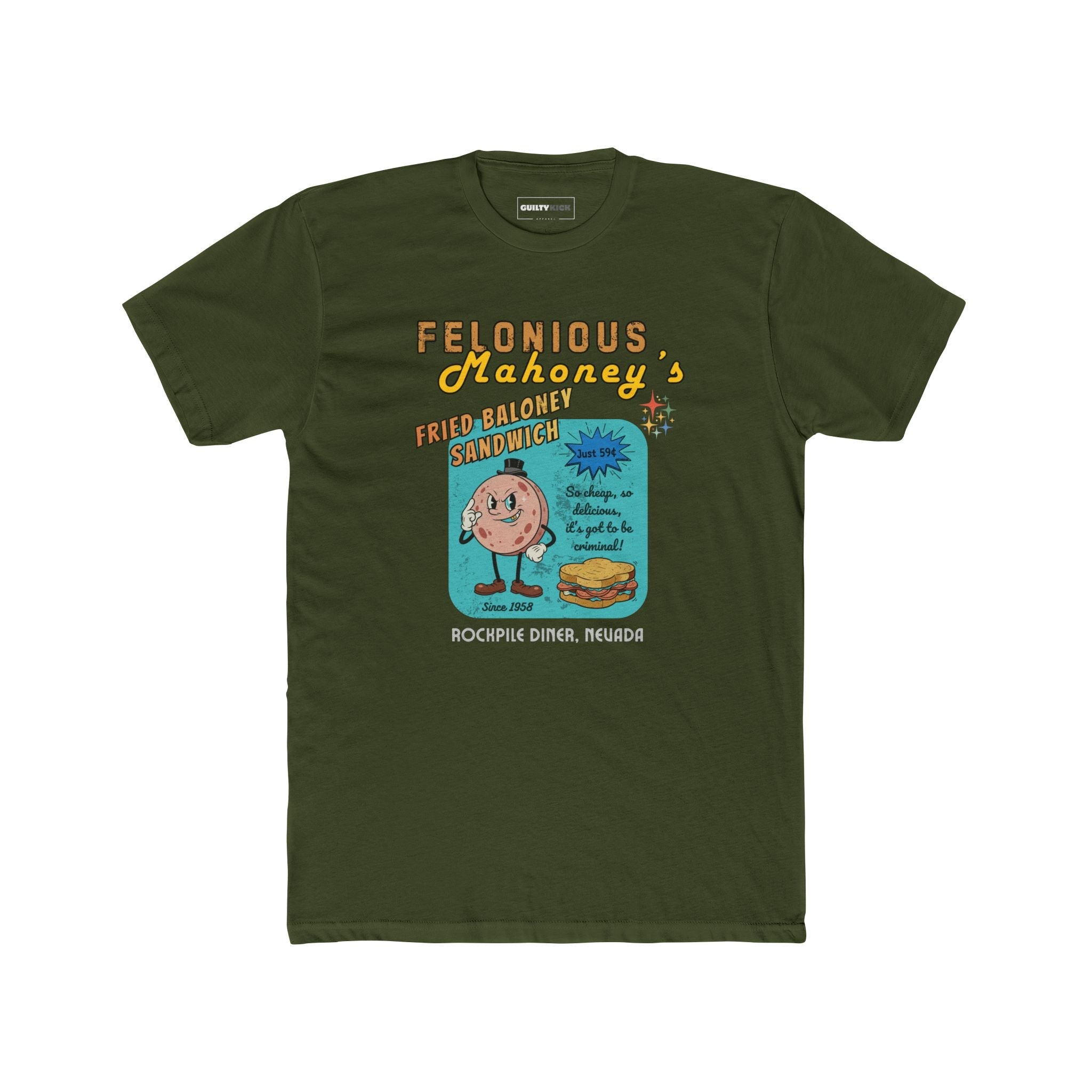 Felonious Mahoney's Atomic - Age Baloney Tee - Guilty Kick Apparel