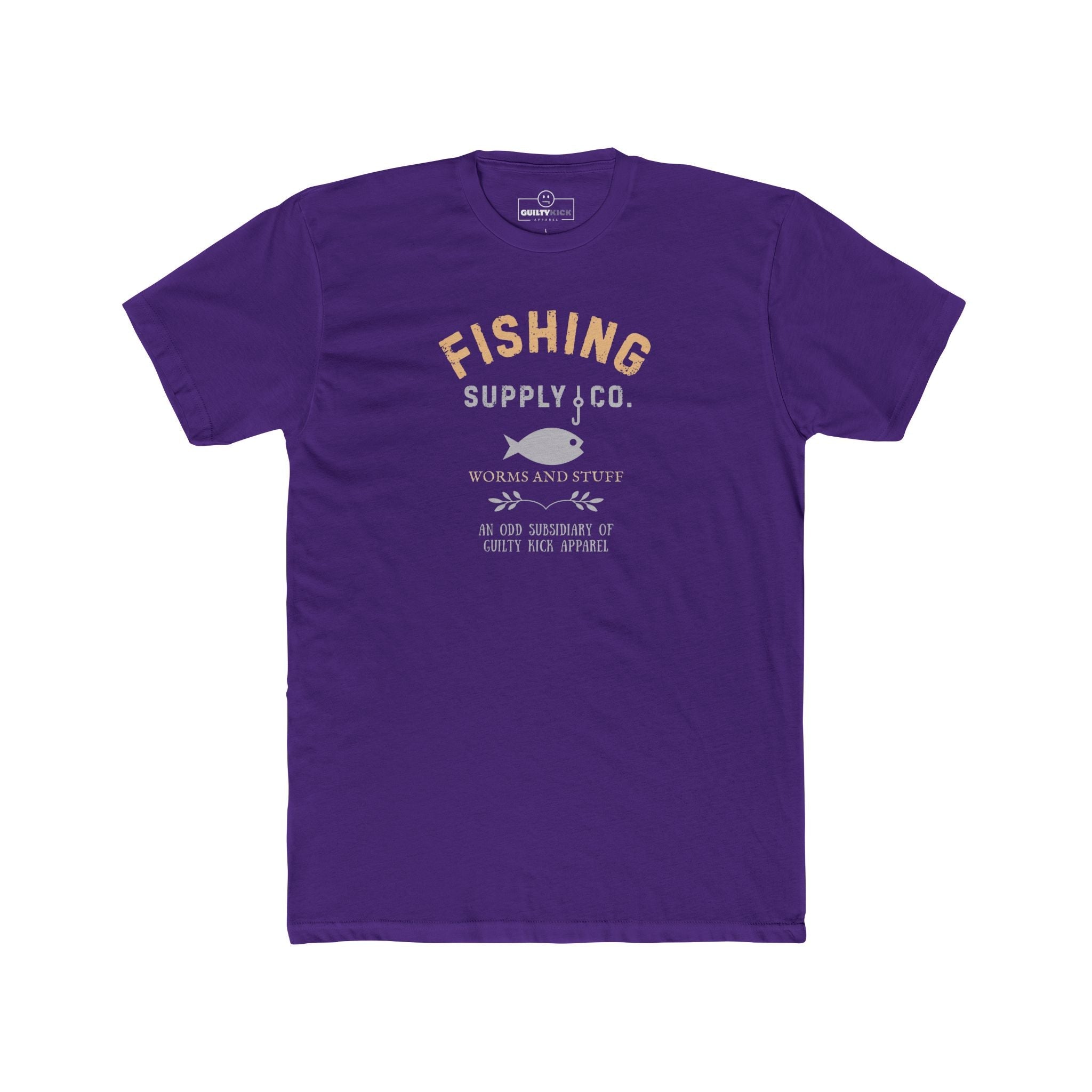 Fishing Supply Co. Worms and Stuff Satirical T-Shirt Premium Retro Distressed Sunbaked Graphic Tee - Guilty Kick Apparel