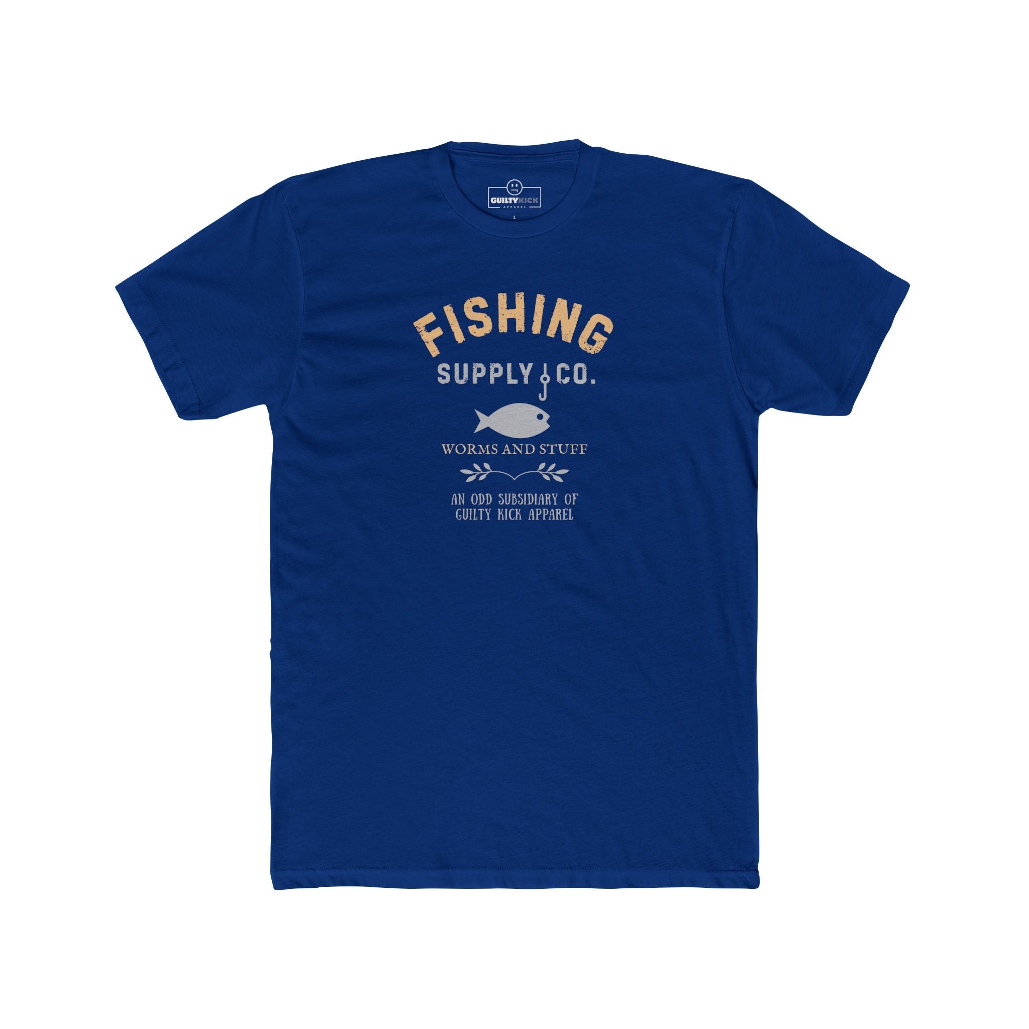 Fishing Supply Co. Worms and Stuff Satirical T-Shirt Premium Retro Distressed Sunbaked Graphic Tee - Guilty Kick Apparel