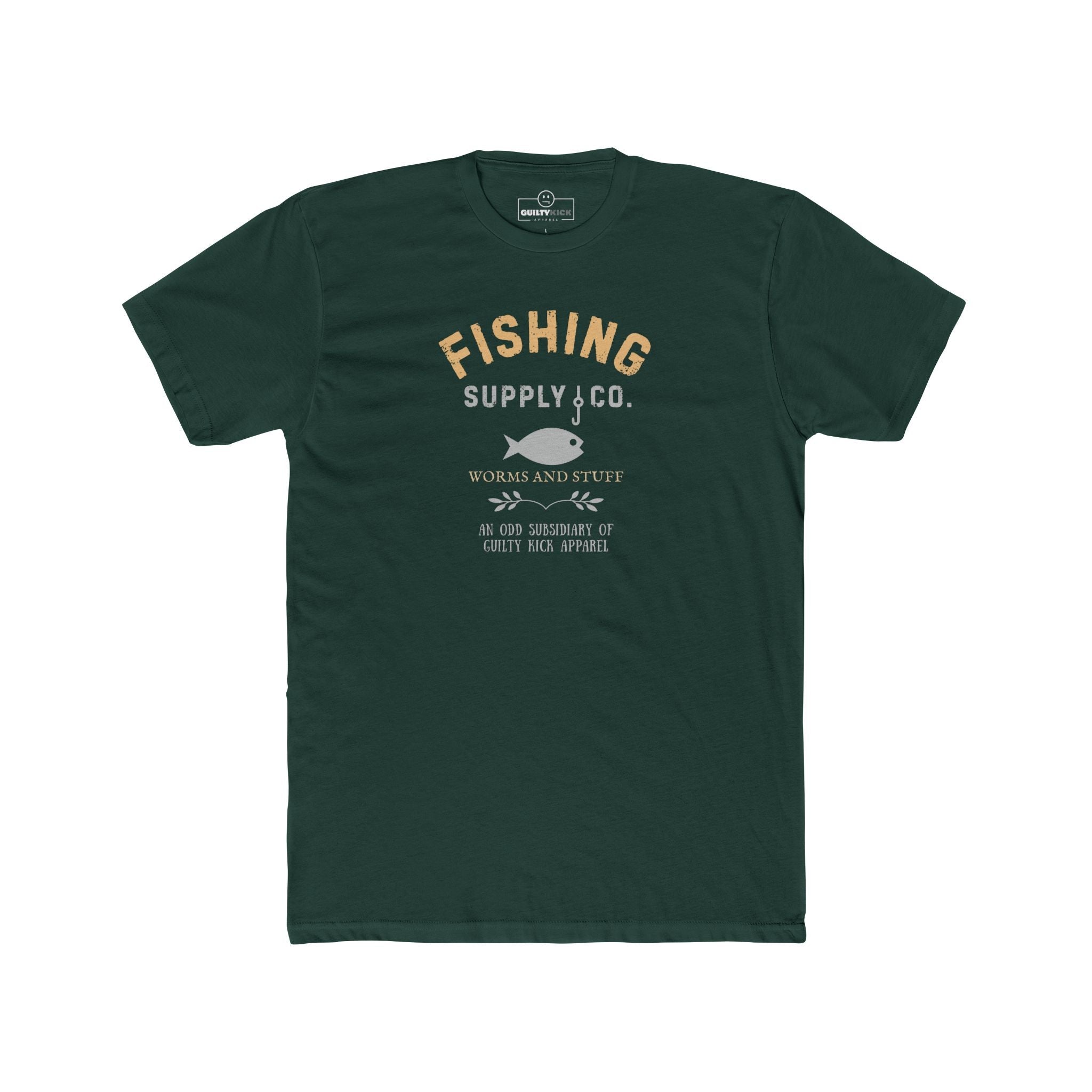 Fishing Supply Co. Worms and Stuff Satirical T-Shirt Premium Retro Distressed Sunbaked Graphic Tee - Guilty Kick Apparel